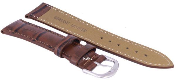 Brown Ratio Brand Leather Strap 22mm